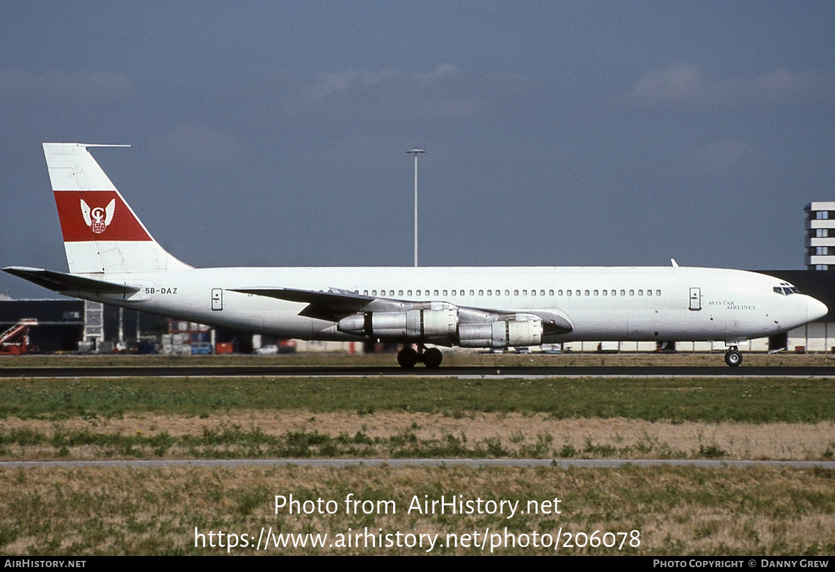 Aircraft Photo of 5B-DAZ | Boeing 707-328C | Avistar Airlines | AirHistory.net #206078