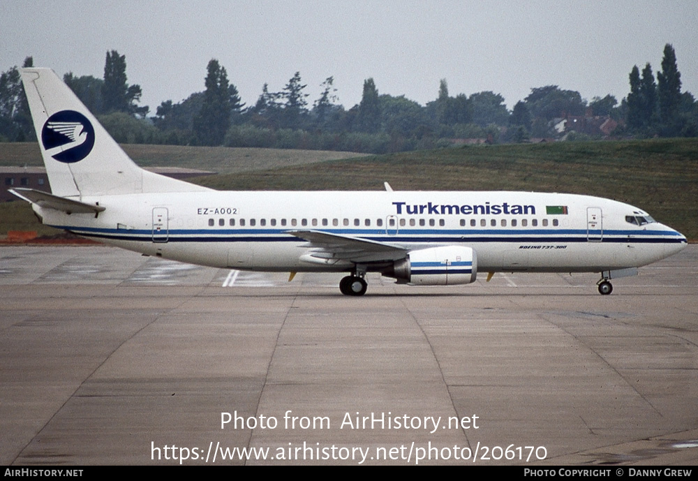 Aircraft Photo of EZ-A002 | Boeing 737-332 | Turkmenistan Airlines | AirHistory.net #206170