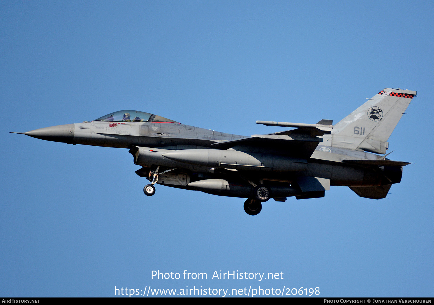 Aircraft Photo of 611 | Lockheed Martin F-16C Fighting Falcon | Singapore - Air Force | AirHistory.net #206198