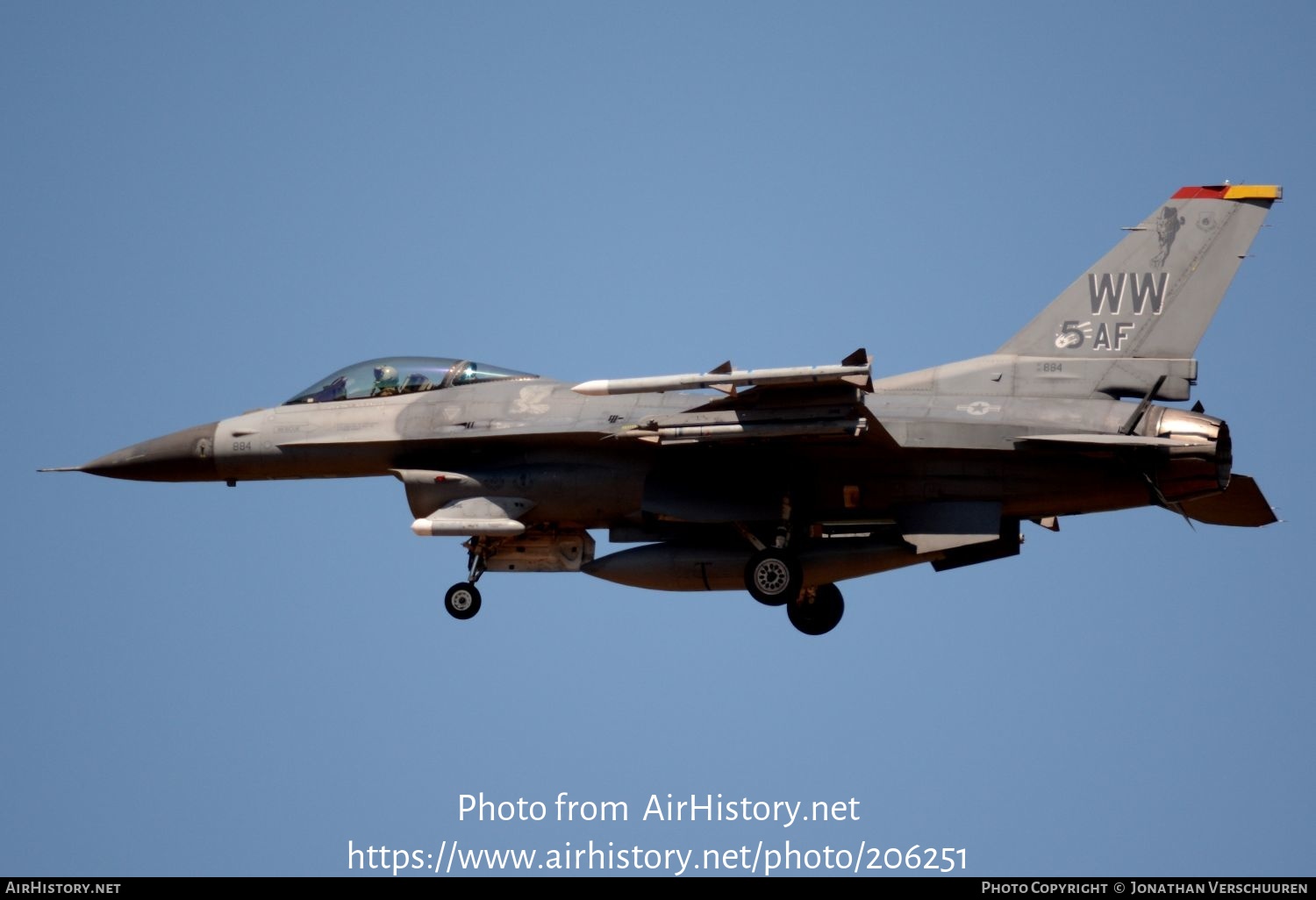 Aircraft Photo of 92-3884 / AF92-884 | Lockheed F-16CM Fighting Falcon ...