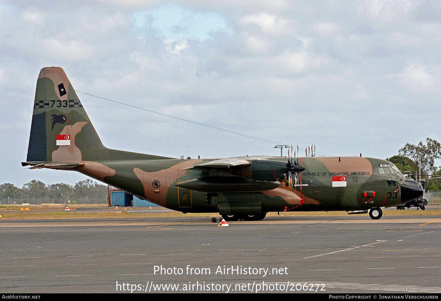 Aircraft Photo of 733 | Lockheed C-130H Hercules | Singapore - Air Force | AirHistory.net #206272