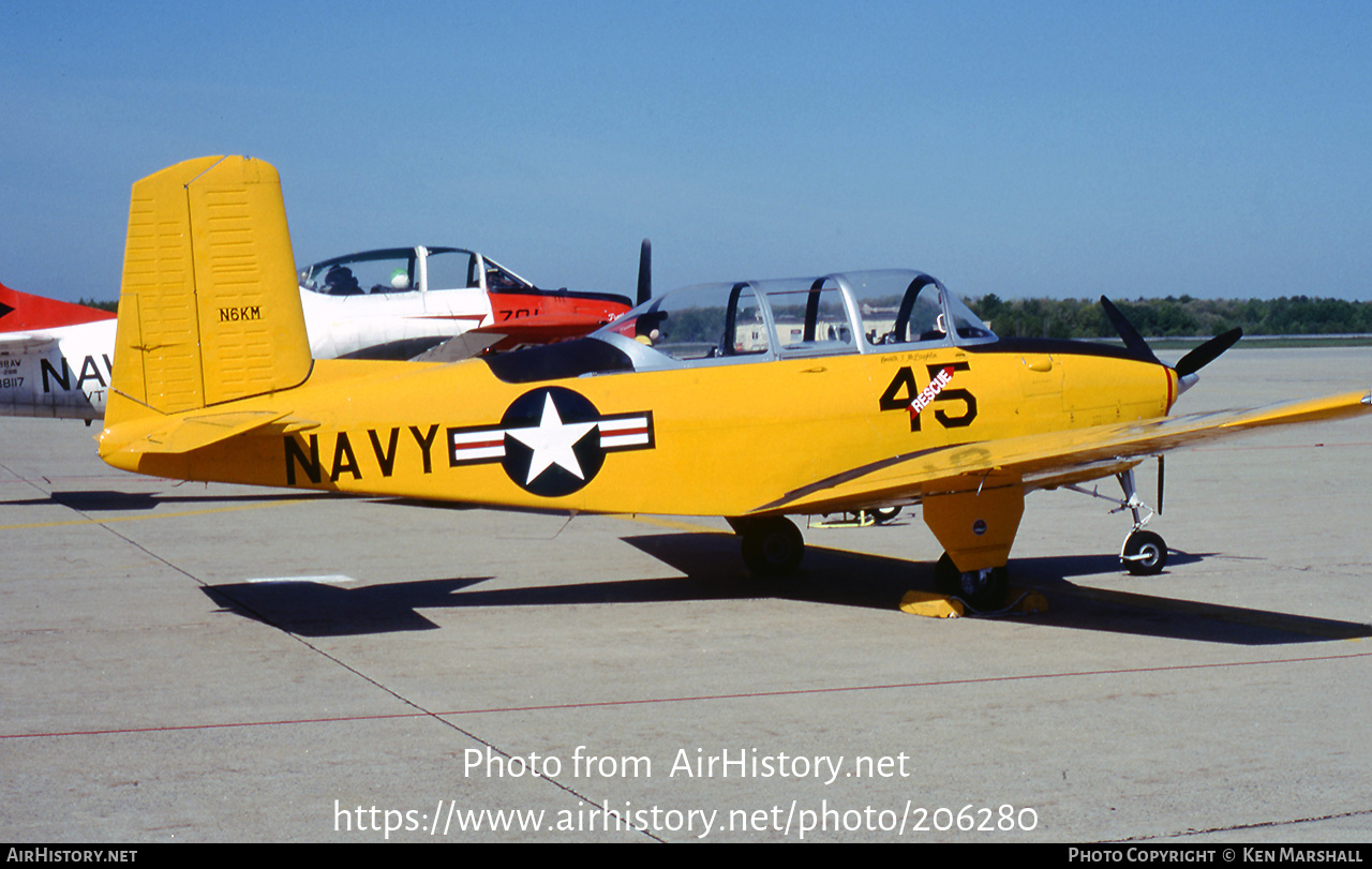 Aircraft Photo of N6KM | Beech T-34B Mentor | USA - Navy | AirHistory.net #206280