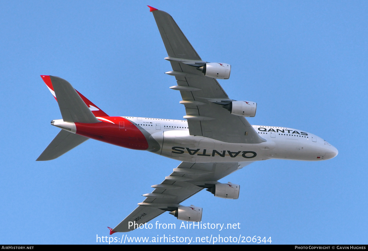 Aircraft Photo of VH-OQK | Airbus A380-842 | Qantas | AirHistory.net #206344