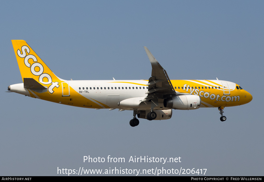 Aircraft Photo of 9V-TRL | Airbus A320-232 | Scoot | AirHistory.net #206417