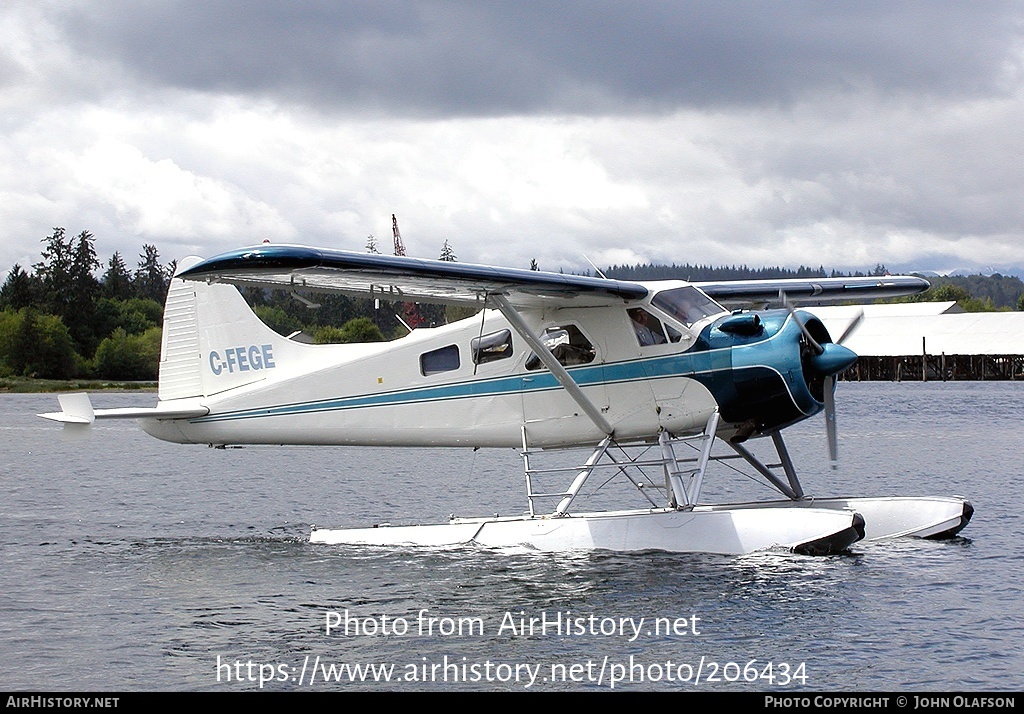 Aircraft Photo of C-FEGE | De Havilland Canada DHC-2 Beaver Mk1 | Corilair Charter | AirHistory.net #206434