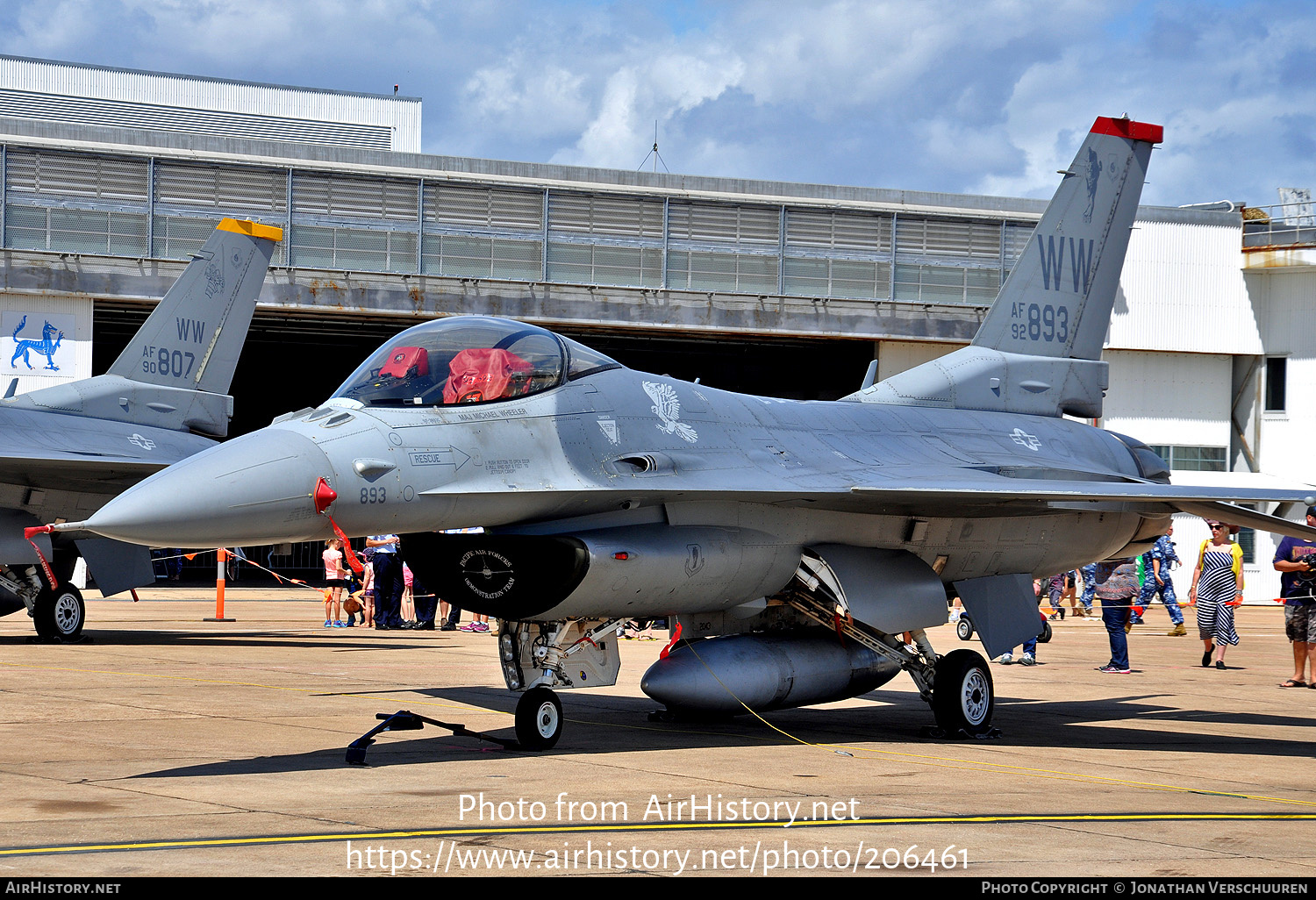 Aircraft Photo of 92-3893 / AF92-893 | General Dynamics F-16CM Fighting Falcon | USA - Air Force | AirHistory.net #206461