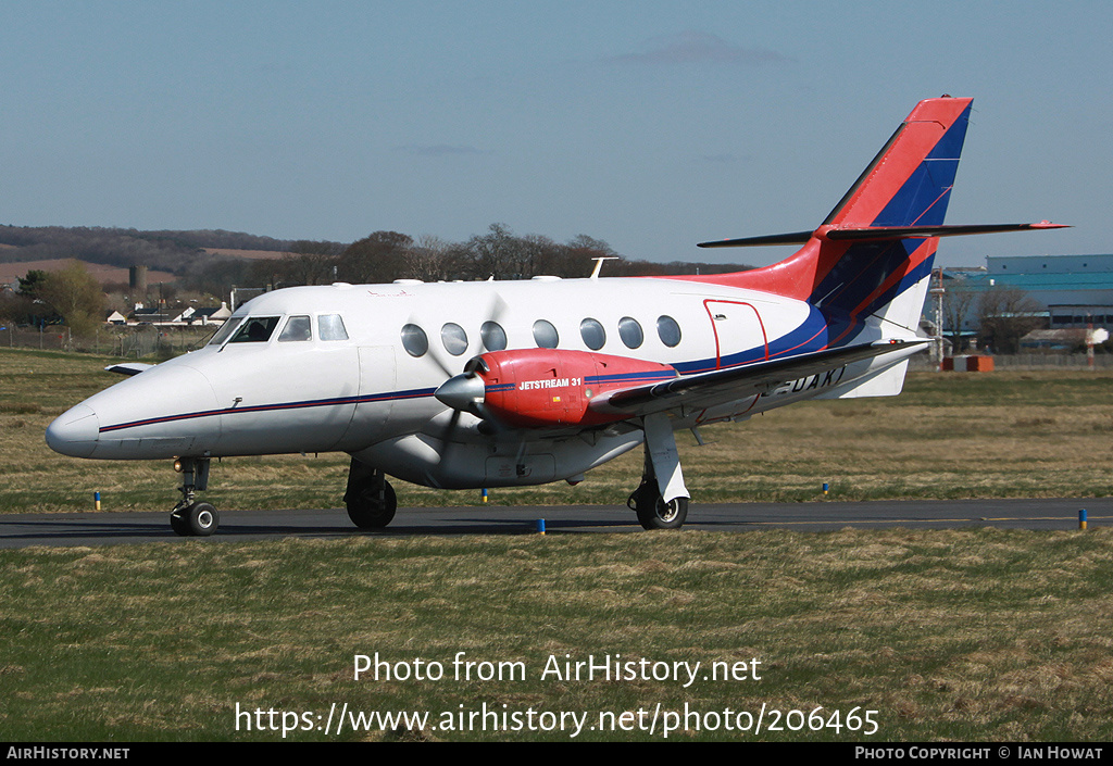 Aircraft Photo of G-OAKI | British Aerospace BAe-3101 Jetstream 31 | AirHistory.net #206465