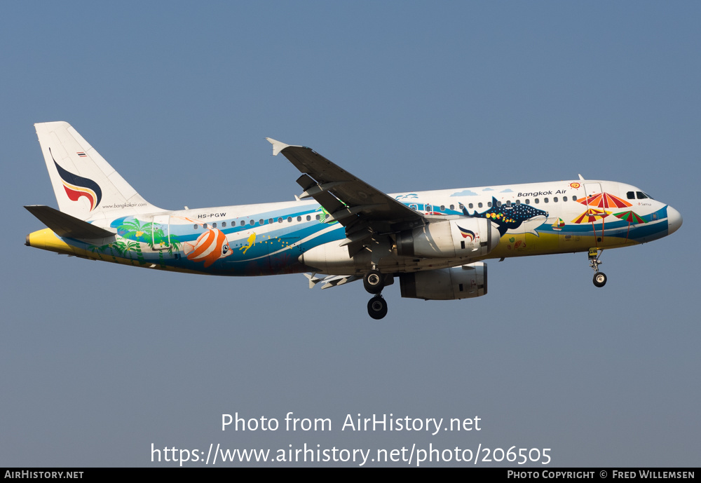 Aircraft Photo of HS-PGW | Airbus A320-232 | Bangkok Airways | AirHistory.net #206505