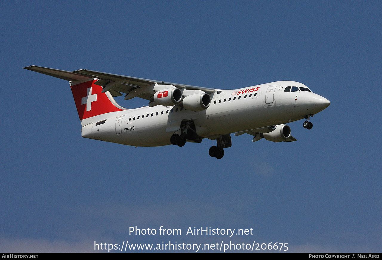 Aircraft Photo of HB-IXO | British Aerospace Avro 146-RJ100 | Swiss International Air Lines | AirHistory.net #206675