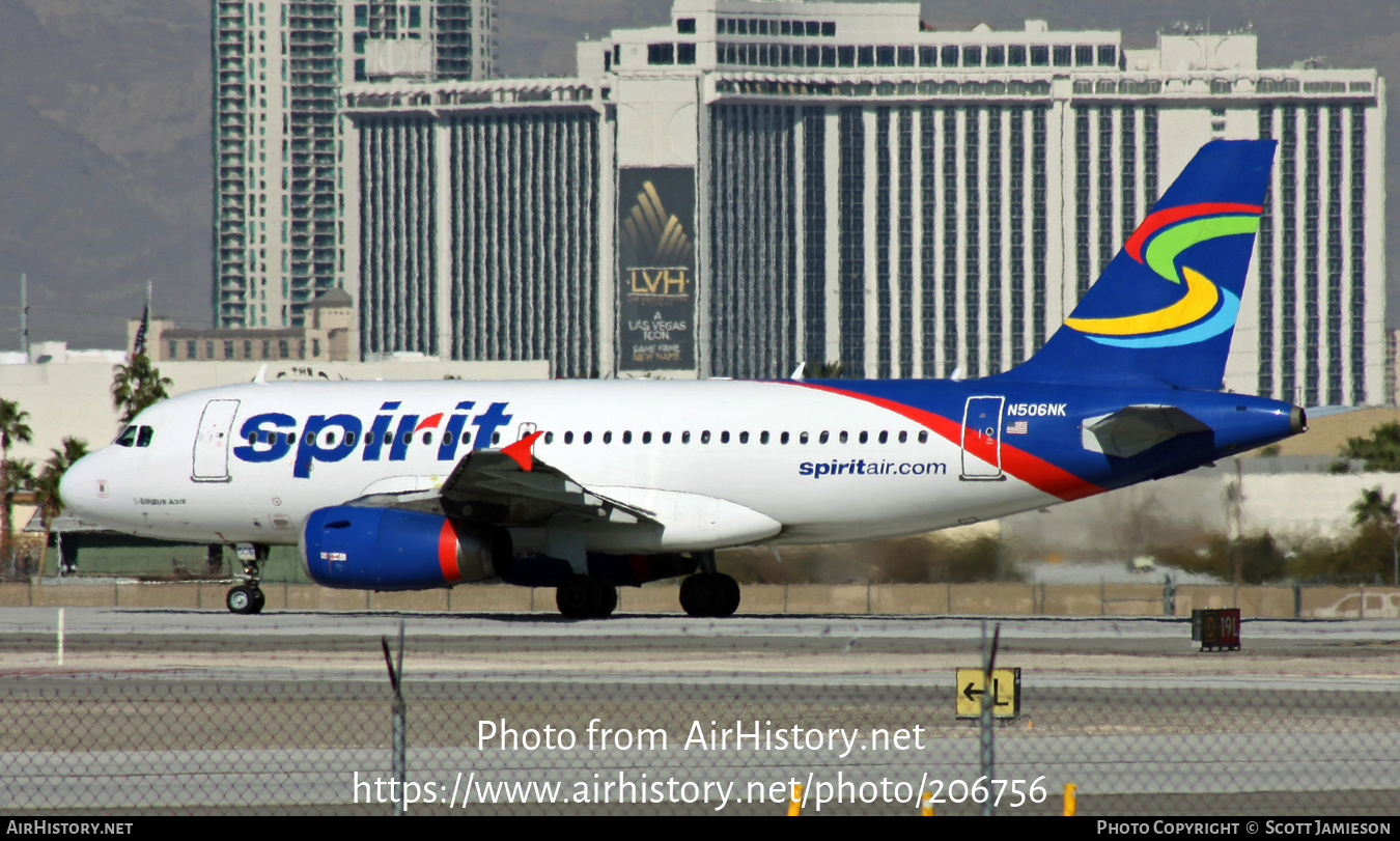 Aircraft Photo of N506NK | Airbus A319-132 | Spirit Airlines | AirHistory.net #206756