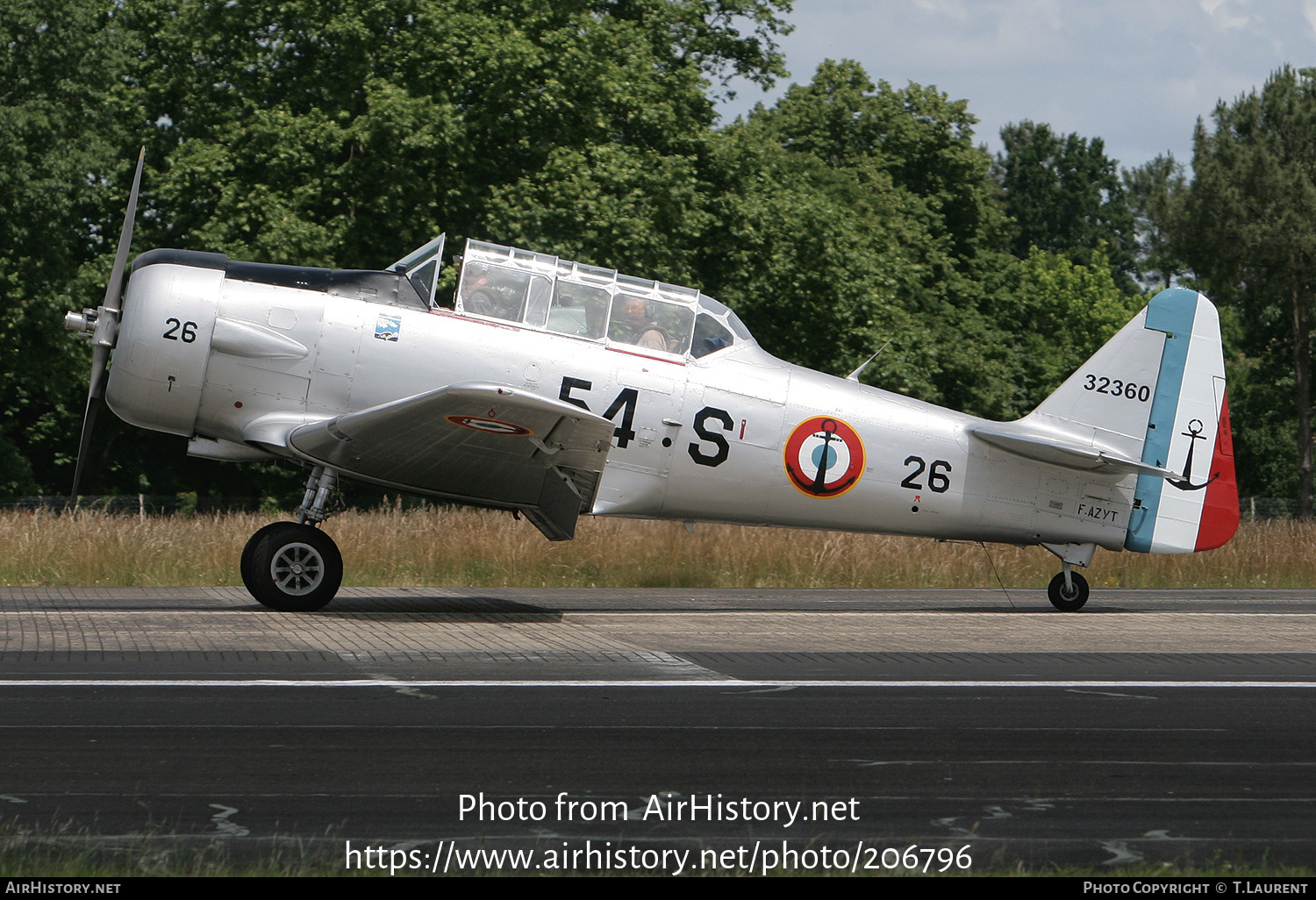 Aircraft Photo of F-AZYT / 32360 | North American AT-6C Texan | France - Navy | AirHistory.net #206796