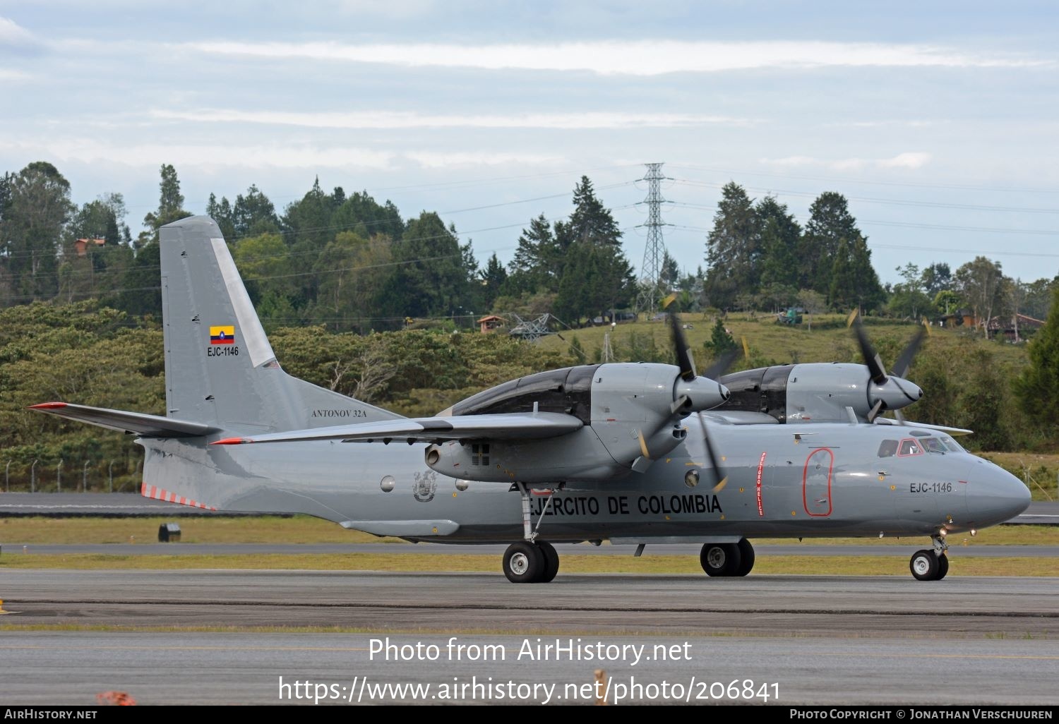 Aircraft Photo of EJC1146 | Antonov An-32B | Colombia - Army | AirHistory.net #206841