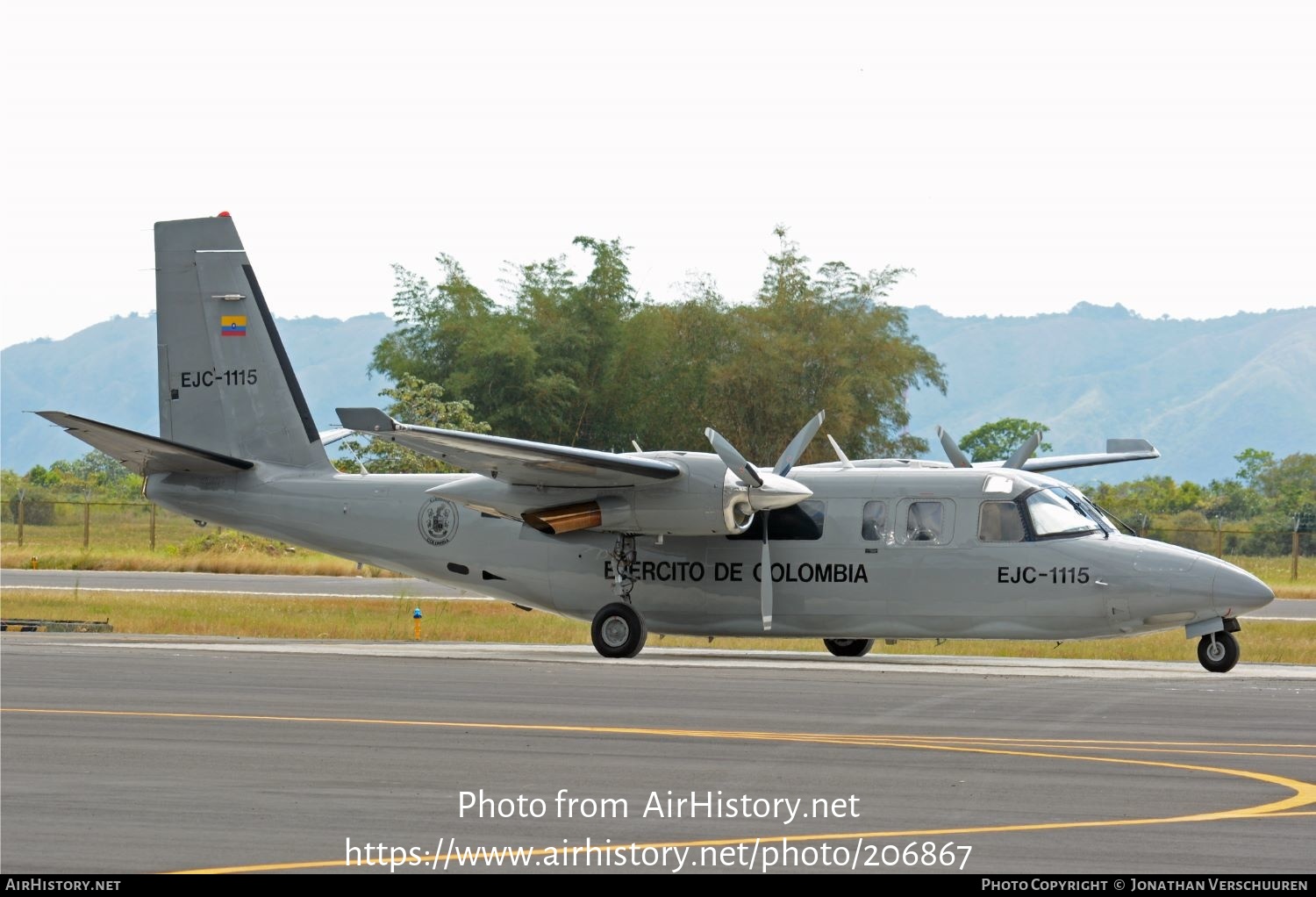 Aircraft Photo of EJC1115 | Rockwell 695A Jetprop 1000 | Colombia - Army | AirHistory.net #206867