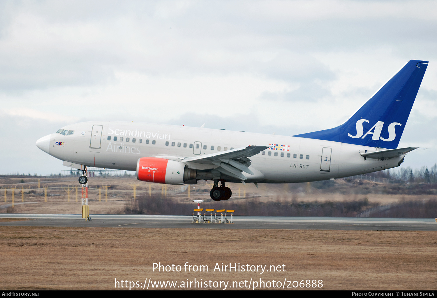 Aircraft Photo of LN-RCT | Boeing 737-683 | Scandinavian Airlines - SAS | AirHistory.net #206888