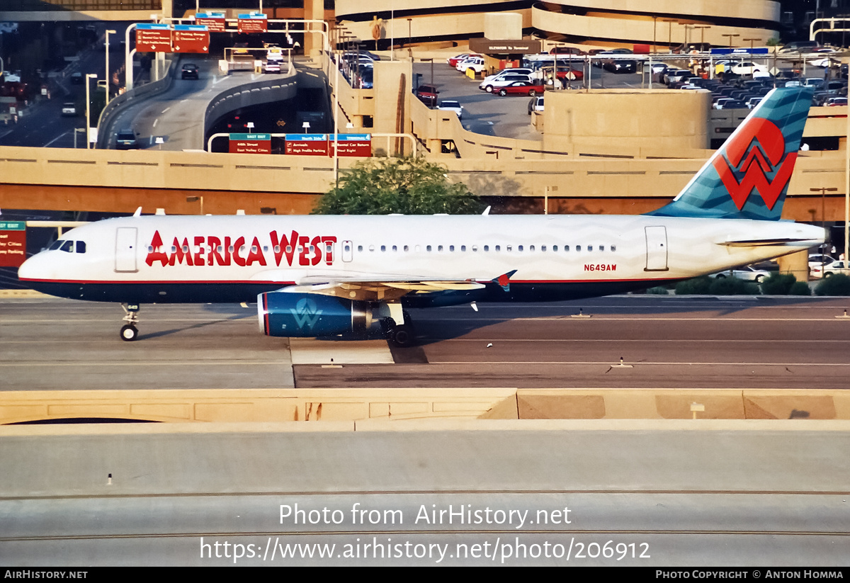 Aircraft Photo of N649AW | Airbus A320-232 | America West Airlines | AirHistory.net #206912