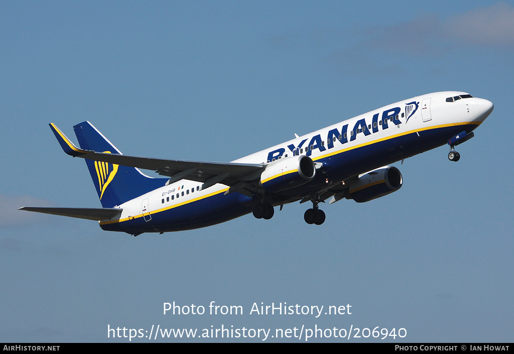 Aircraft Photo of EI-DHB | Boeing 737-8AS | Ryanair | AirHistory.net #206940