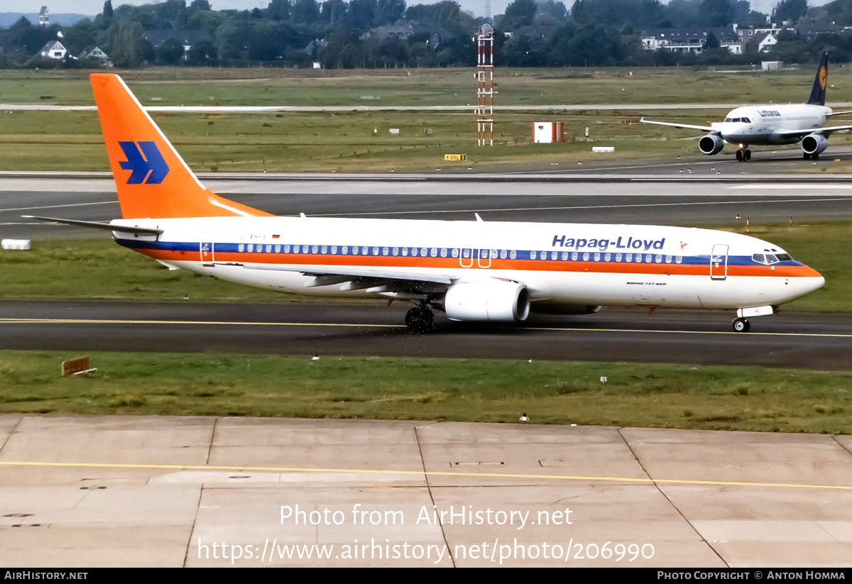 Aircraft Photo of D-AHFE | Boeing 737-8K5 | Hapag-Lloyd | AirHistory.net #206990