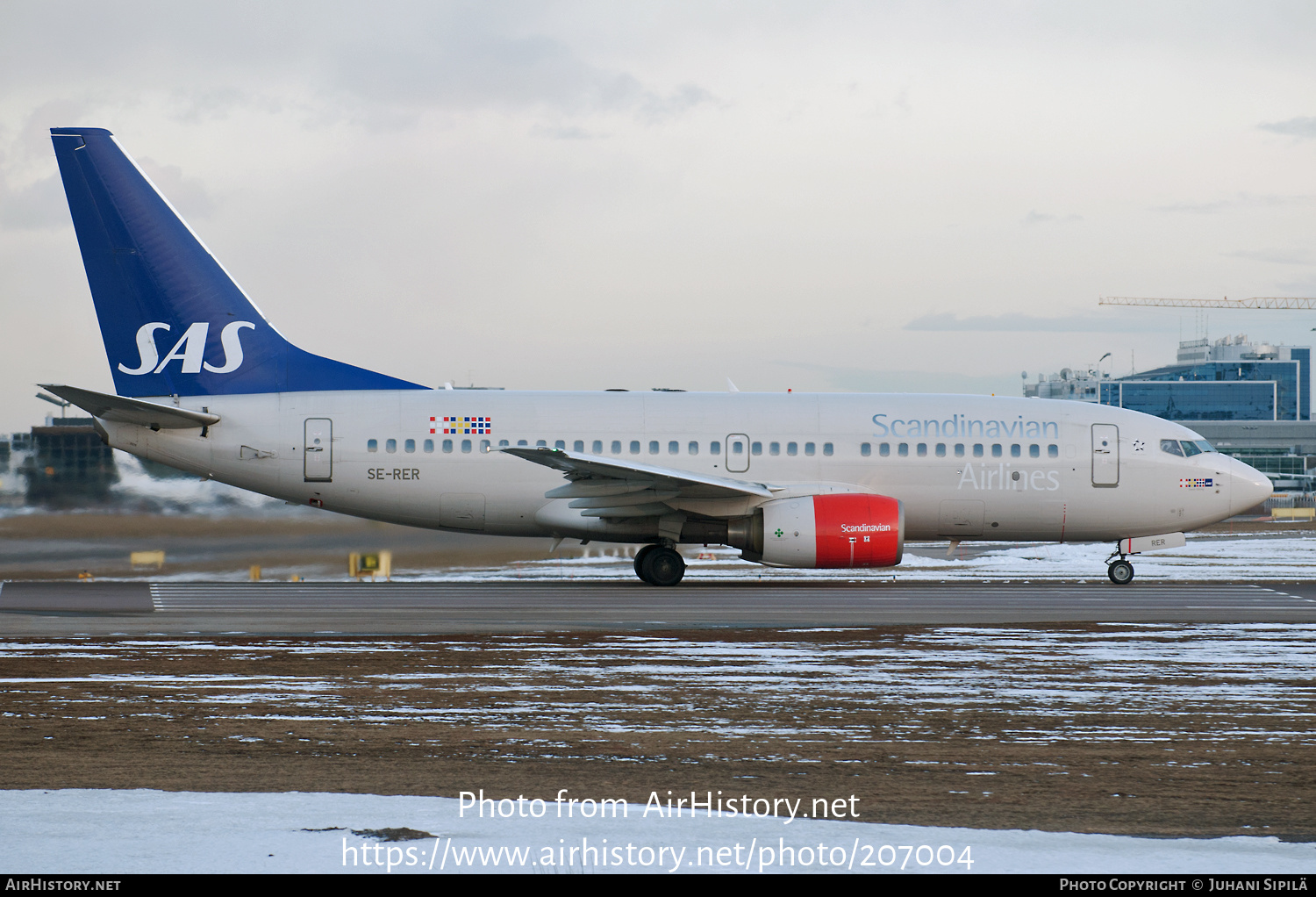 Aircraft Photo of SE-RER | Boeing 737-7BX | Scandinavian Airlines - SAS | AirHistory.net #207004