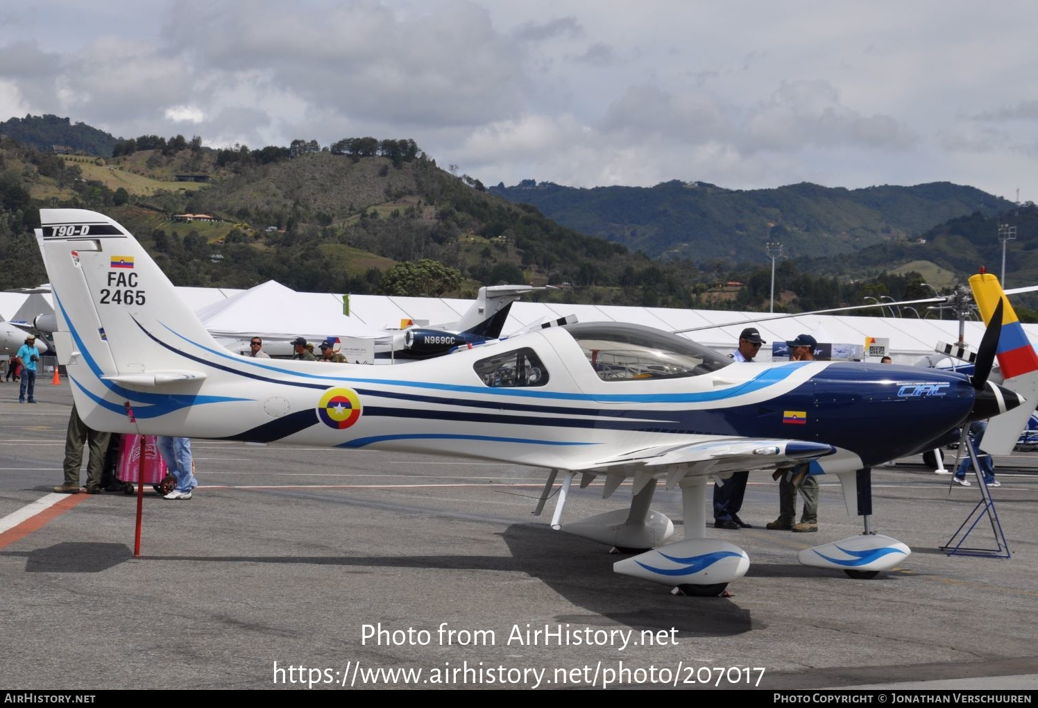 Aircraft Photo of FAC2465 | Lancair-CIAC T-90 Calima | Colombia - Air Force | AirHistory.net #207017