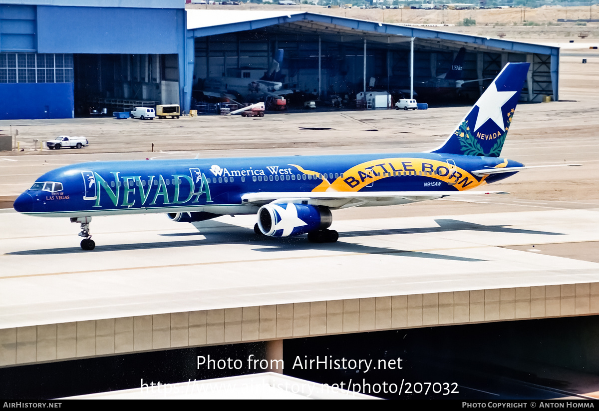 Aircraft Photo of N915AW | Boeing 757-225 | America West Airlines | AirHistory.net #207032