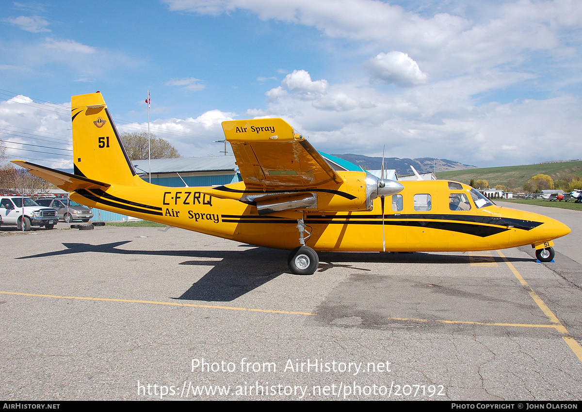 Aircraft Photo of C-FZRQ | North American Rockwell 690 Turbo Commander | Air Spray | AirHistory.net #207192