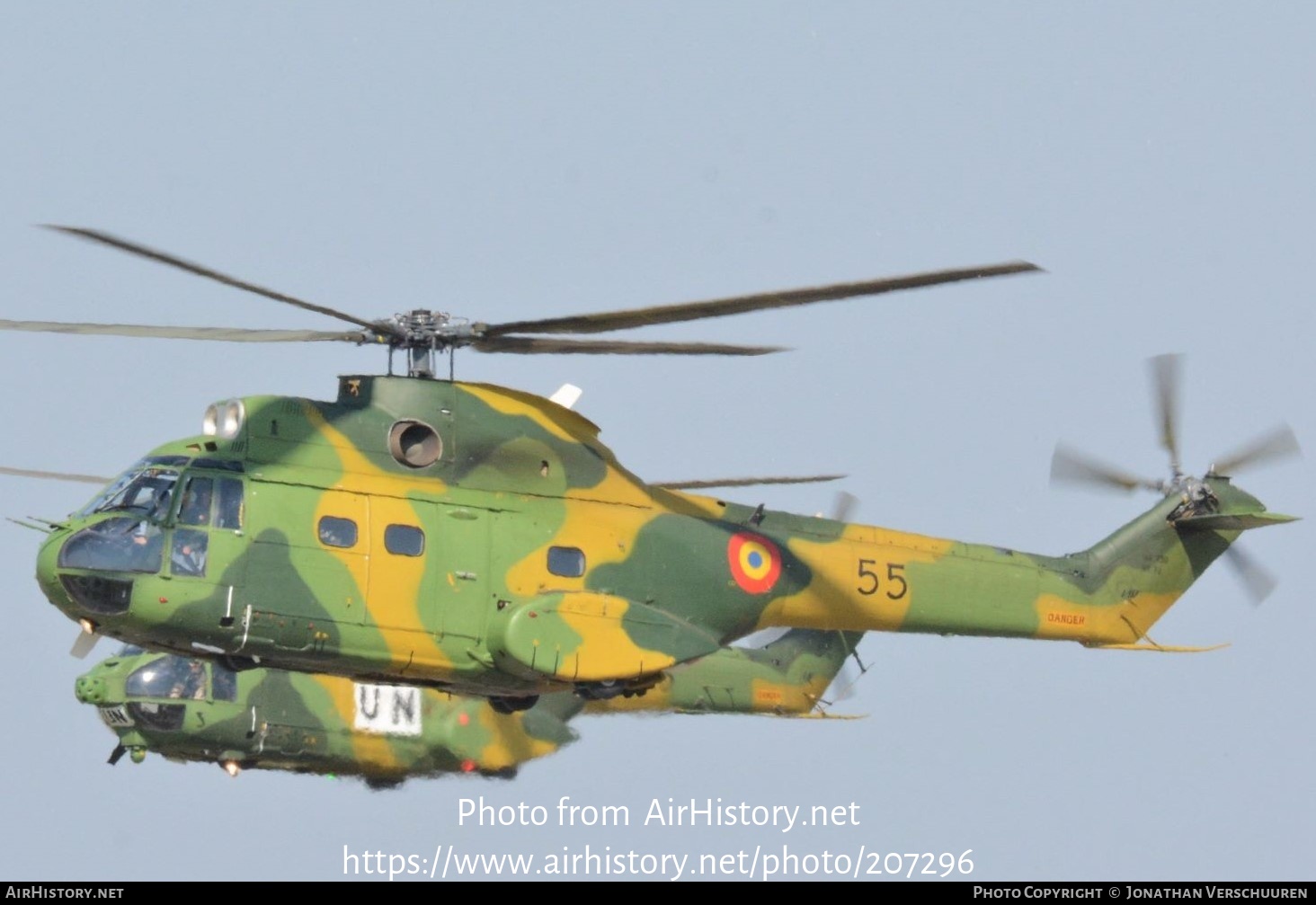 Aircraft Photo of 55 | Aerospatiale IAR-330L Puma | Romania - Air Force | AirHistory.net #207296