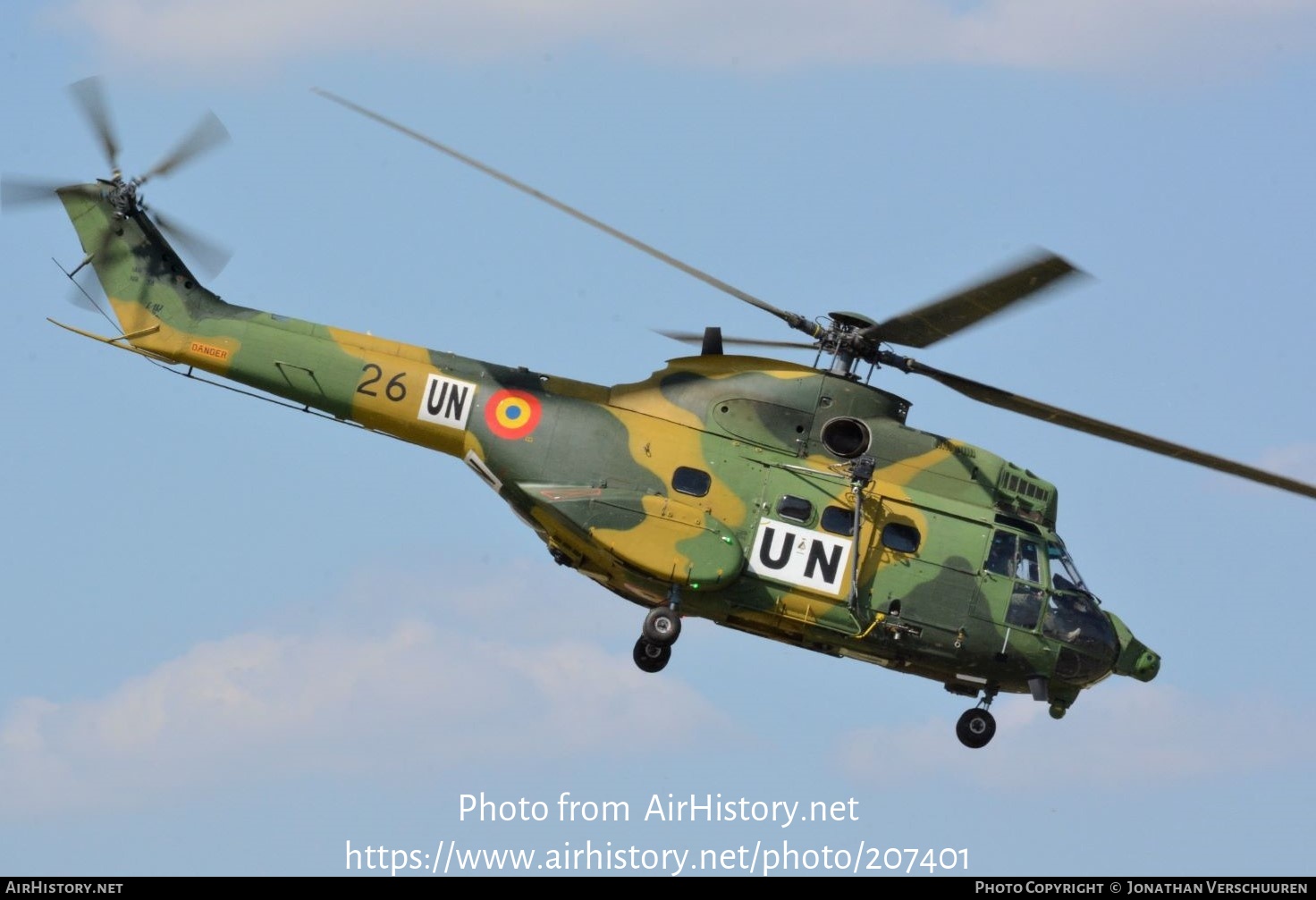 Aircraft Photo of 26 | Aerospatiale IAR-330L Puma | Romania - Air Force | AirHistory.net #207401