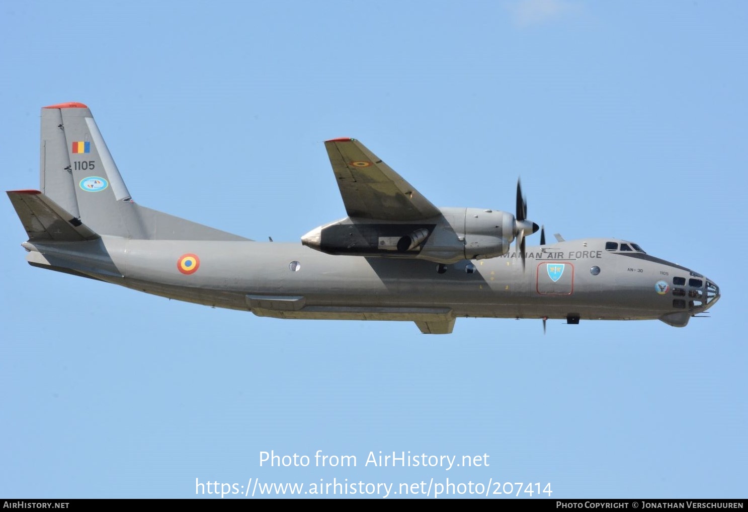 Aircraft Photo of 1105 | Antonov An-30 | Romania - Air Force | AirHistory.net #207414