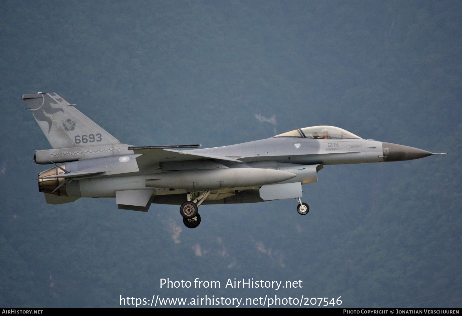 Aircraft Photo of 6693 | General Dynamics F-16A Fighting Falcon | Taiwan - Air Force | AirHistory.net #207546