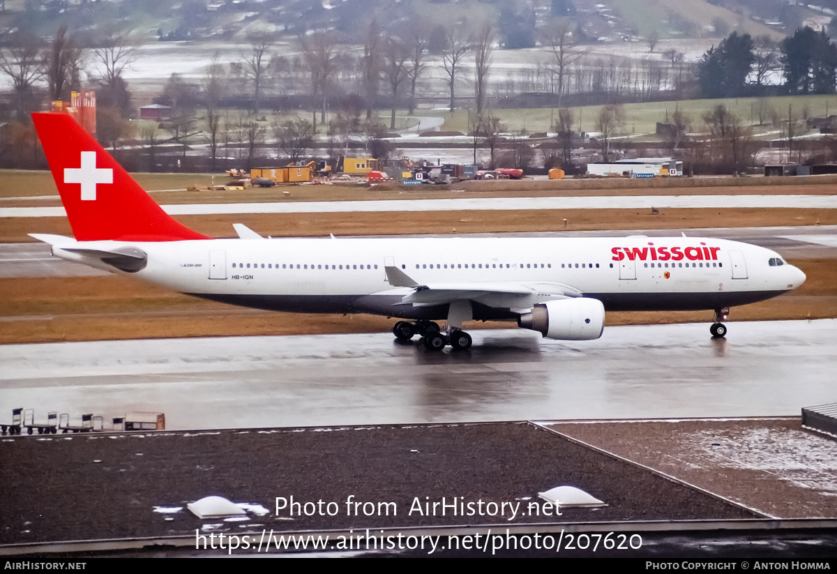 Aircraft Photo of HB-IQN | Airbus A330-223 | Swissair | AirHistory.net #207620