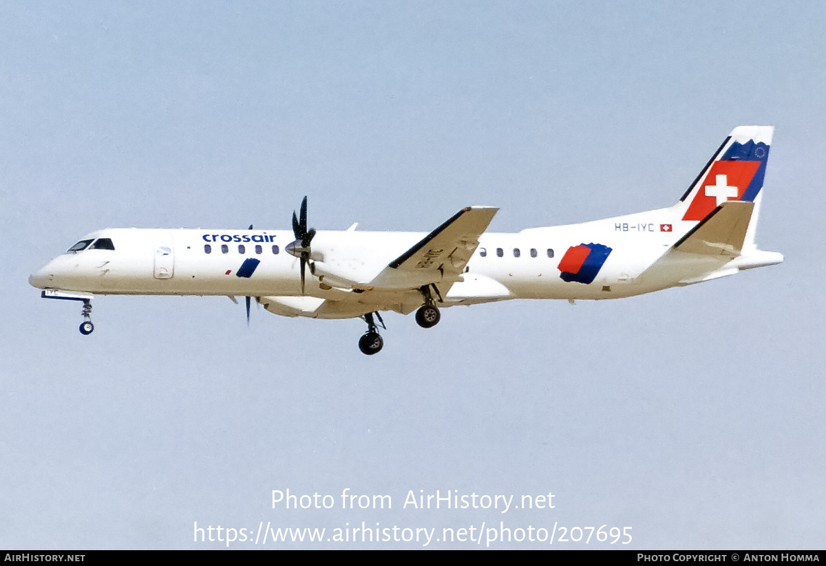 Aircraft Photo of HB-IYC | Saab 2000 | Crossair | AirHistory.net #207695