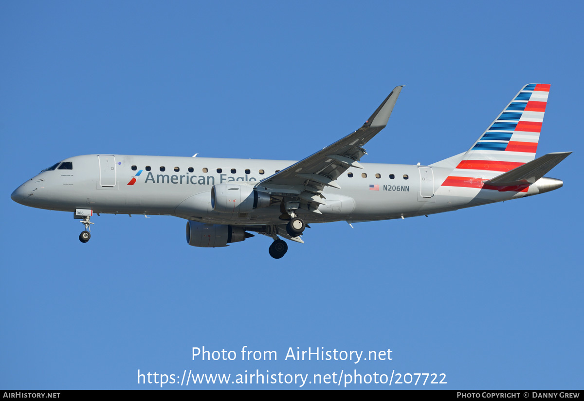 Aircraft Photo of N206NN | Embraer 175LR (ERJ-170-200LR) | American Eagle | AirHistory.net #207722