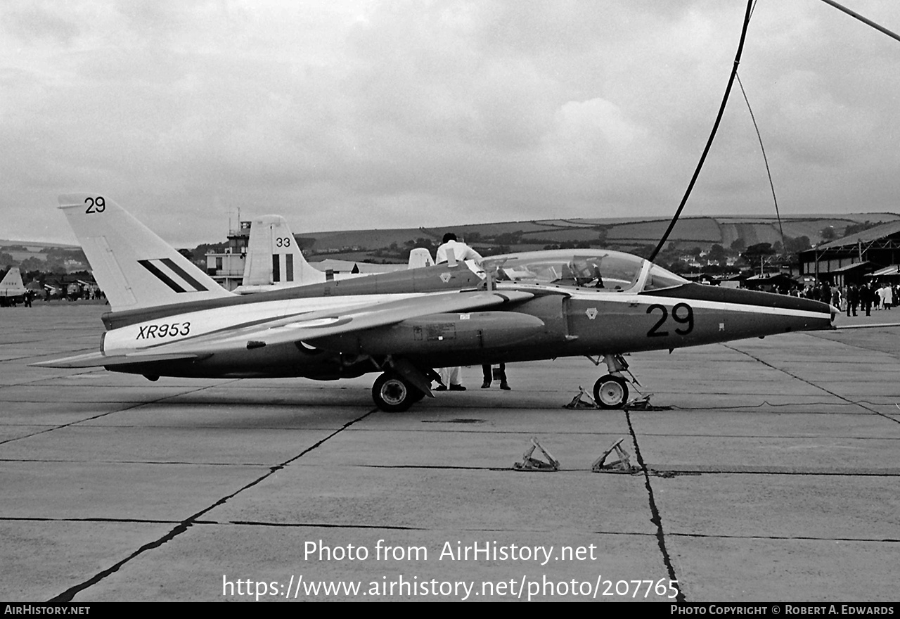 Aircraft Photo of XR953 | Folland Fo.144 Gnat T.1 | UK - Air Force | AirHistory.net #207765