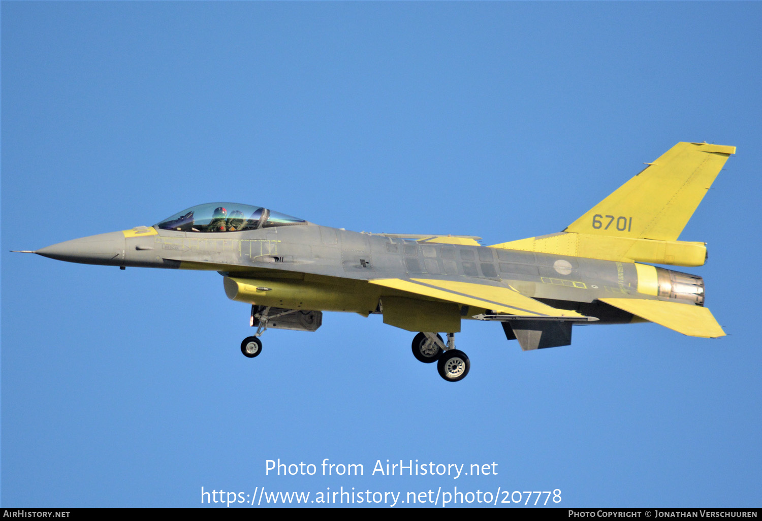 Aircraft Photo of 6701 | General Dynamics F-16V Fighting Falcon | Taiwan - Air Force | AirHistory.net #207778