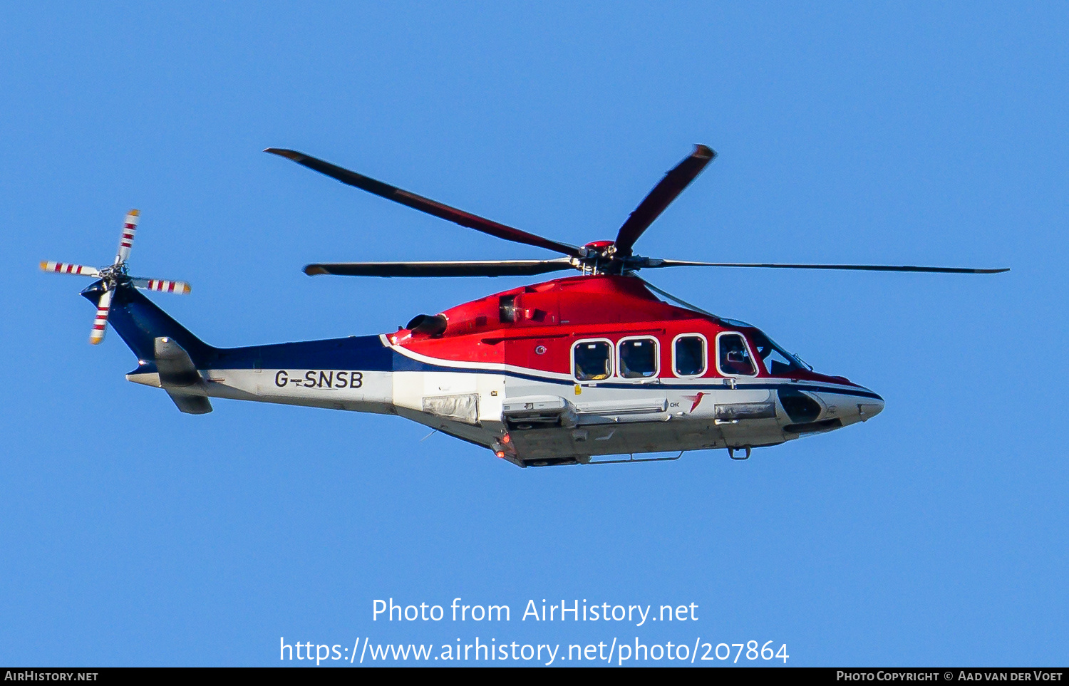 Aircraft Photo of G-SNSB | AgustaWestland AW-139 | CHC Helicopters | AirHistory.net #207864