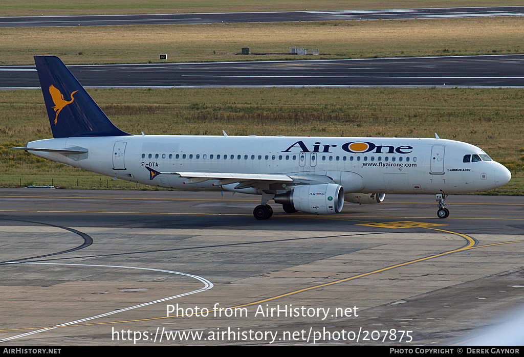 Aircraft Photo of EI-DTA | Airbus A320-216 | Air One | AirHistory.net #207875