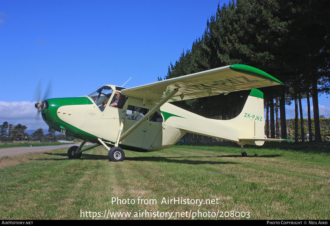 Aircraft Photo of ZK-PWZ | Edgar Percival EP-9 Prospector | AirHistory.net #208003