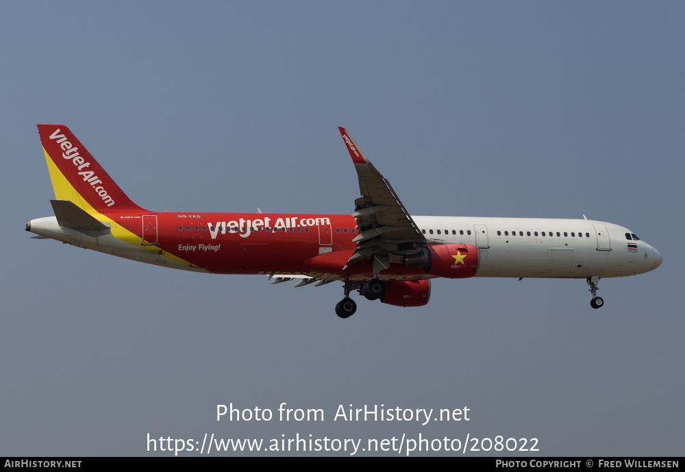 Aircraft Photo of HS-VKG | Airbus A321-211 | VietJet Air | AirHistory.net #208022