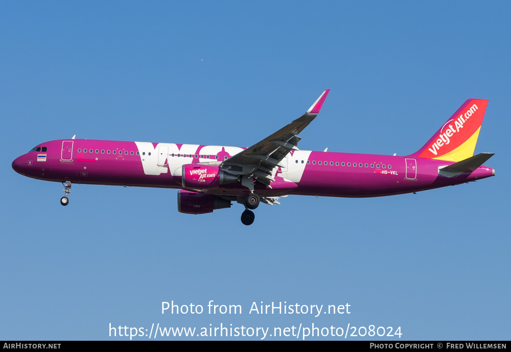 Aircraft Photo of HS-VKL | Airbus A321-211 | VietJet Air | AirHistory.net #208024