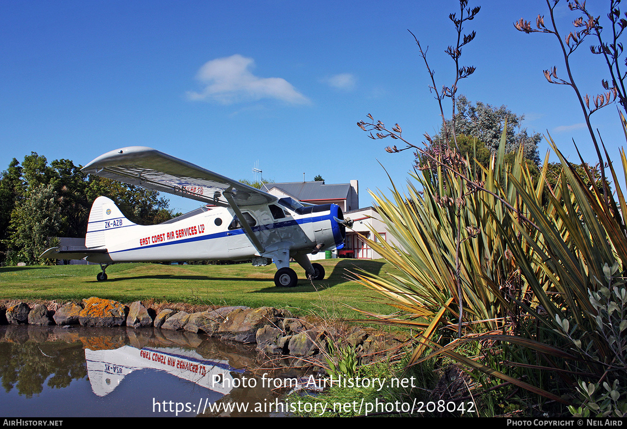 Aircraft Photo of ZK-AZB | De Havilland Canada DHC-2 Beaver Mk1 | East Coast Air Services | AirHistory.net #208042