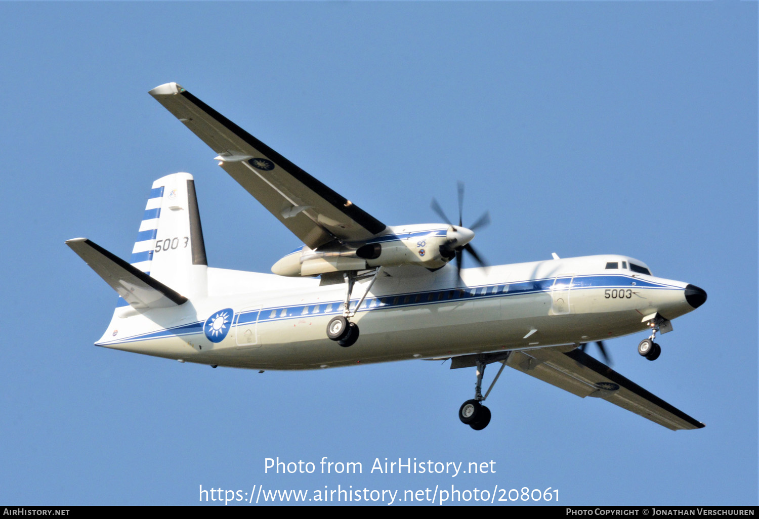 Aircraft Photo of 5003 | Fokker 50 | Taiwan - Air Force | AirHistory.net #208061