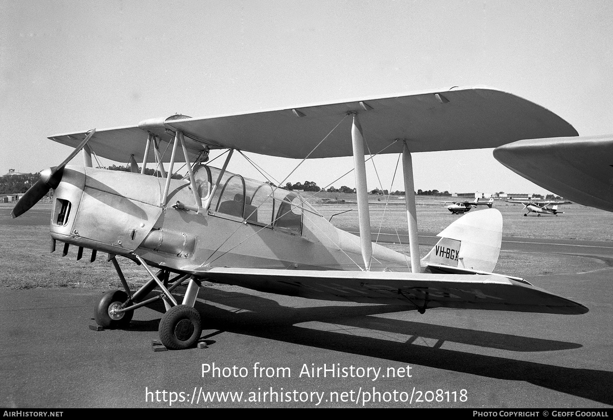 Aircraft Photo of VH-BGX | De Havilland D.H. 82A Tiger Moth | AirHistory.net #208118