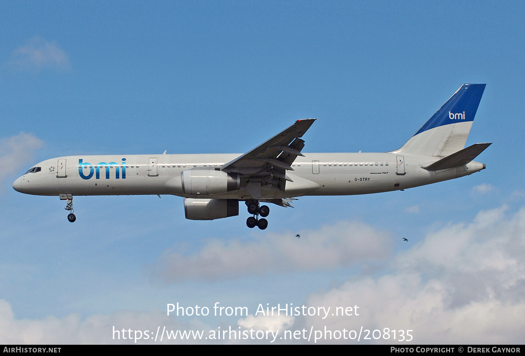 Aircraft Photo of G-STRY | Boeing 757-28A | BMI - British Midland International | AirHistory.net #208135