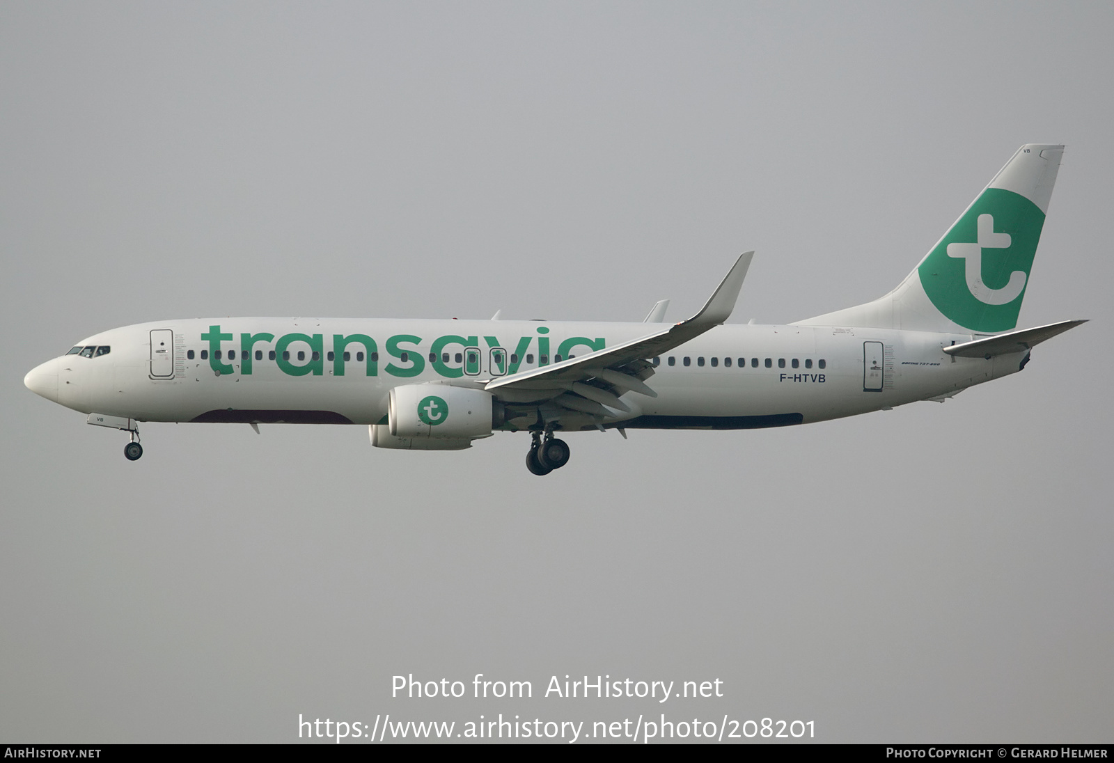 Aircraft Photo of F-HTVB | Boeing 737-8K2 | Transavia | AirHistory.net #208201