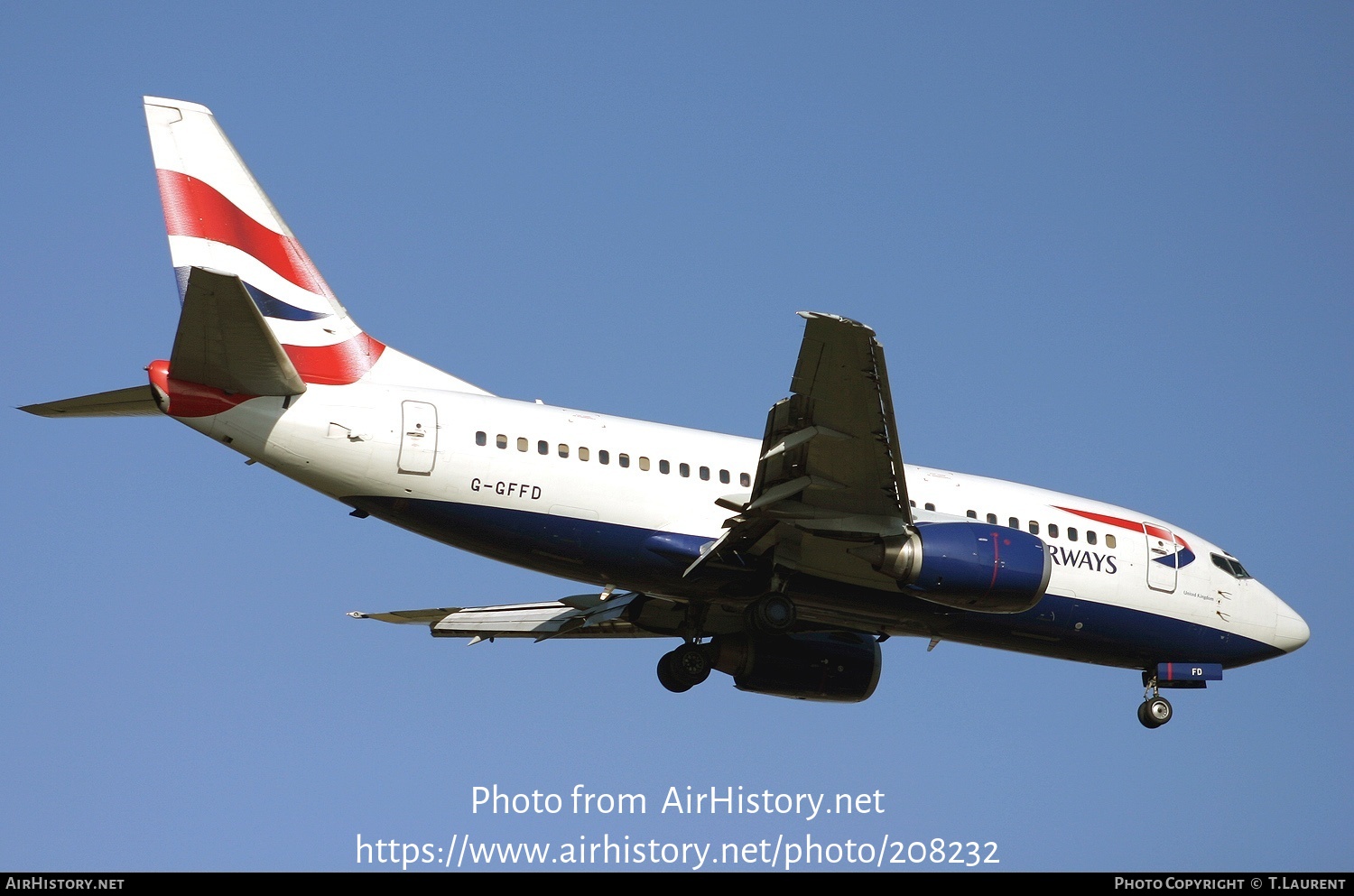 Aircraft Photo of G-GFFD | Boeing 737-59D | British Airways | AirHistory.net #208232