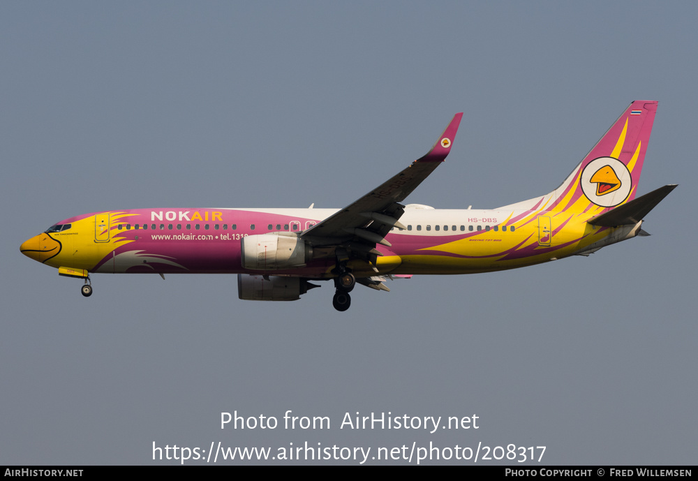 Aircraft Photo of HS-DBS | Boeing 737-86N | Nok Air | AirHistory.net #208317