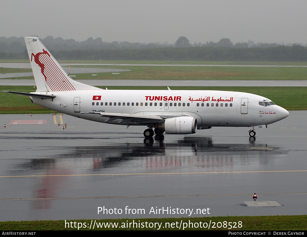 Aircraft Photo of TS-IOH | Boeing 737-5H3 | Tunisair | AirHistory.net #208528