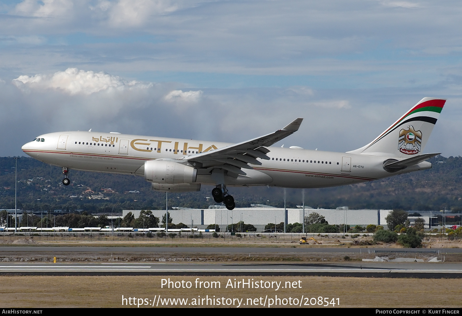 Aircraft Photo of A6-EYU | Airbus A330-243 | Etihad Airways | AirHistory.net #208541