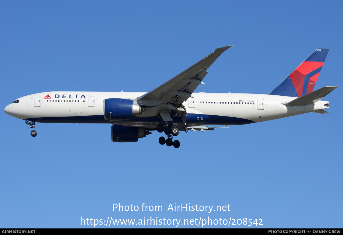 Aircraft Photo of N710DN | Boeing 777-232/LR | Delta Air Lines | AirHistory.net #208542