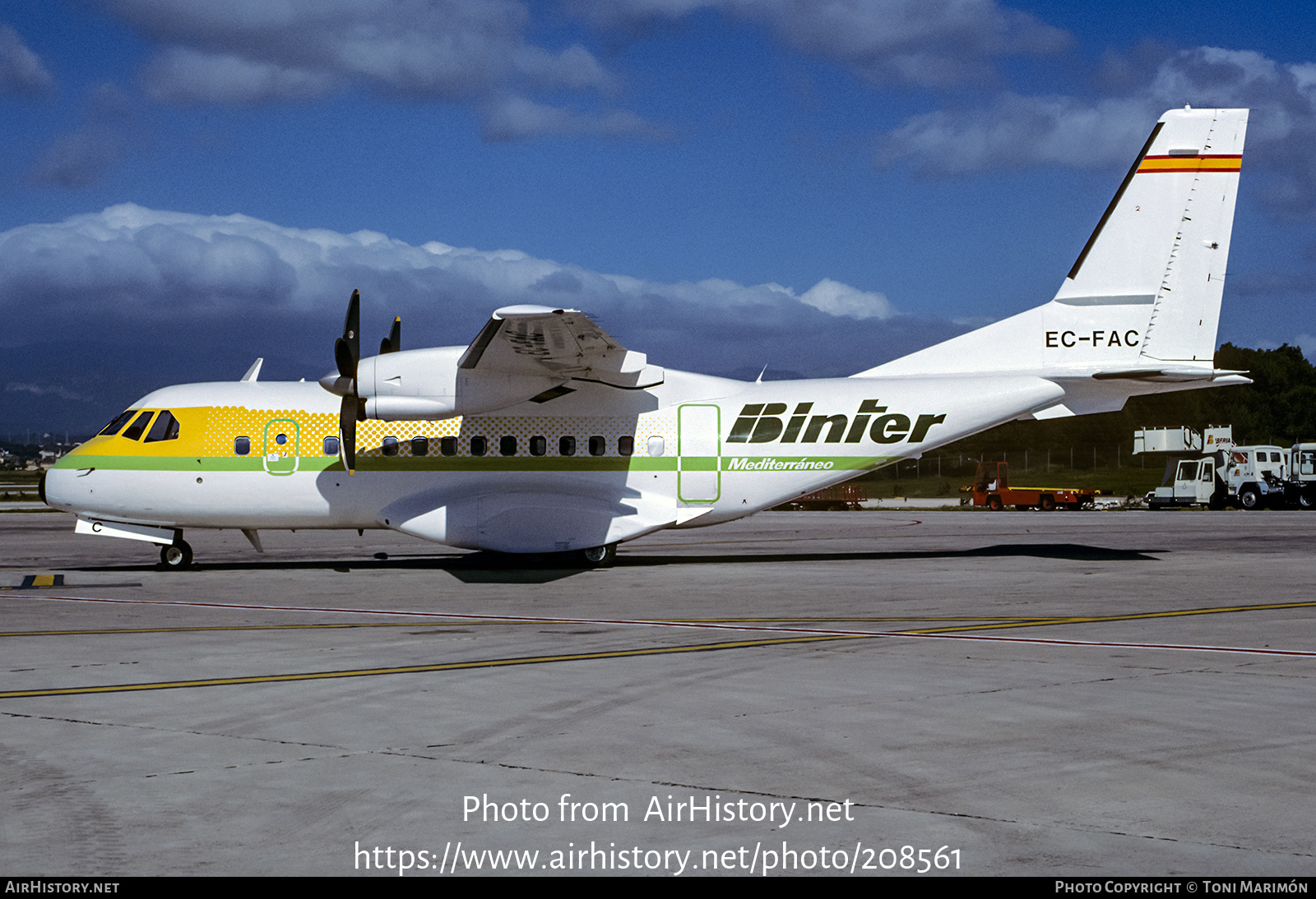 Aircraft Photo of EC-FAC | CASA/IPTN CN235-100 | Binter Mediterraneo | AirHistory.net #208561